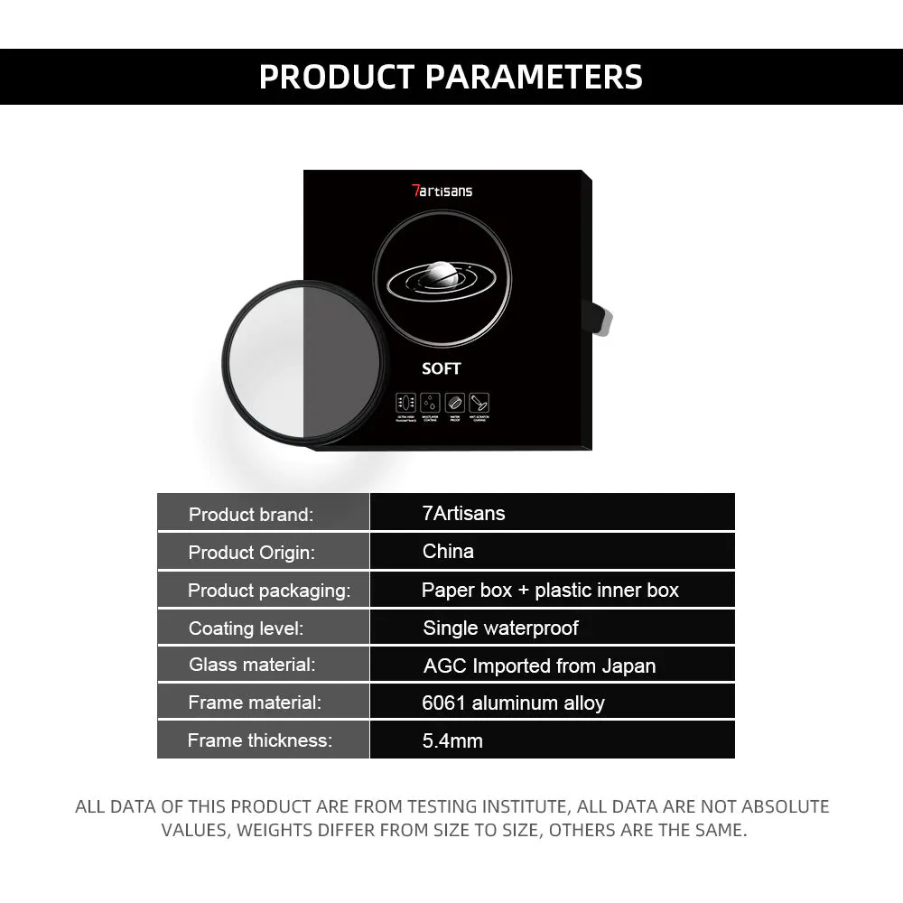 7artisans Photoelectric 58mm 1/4 White Soft Filter - Image 3