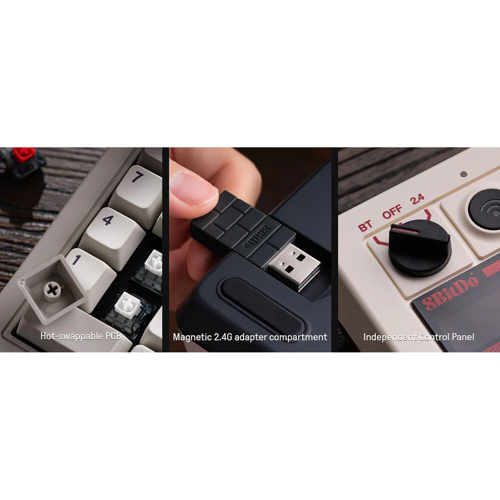 8BitDo Retro Wireless Famicon Edition Mechanical Gaming 18-Key Numpad - Image 6