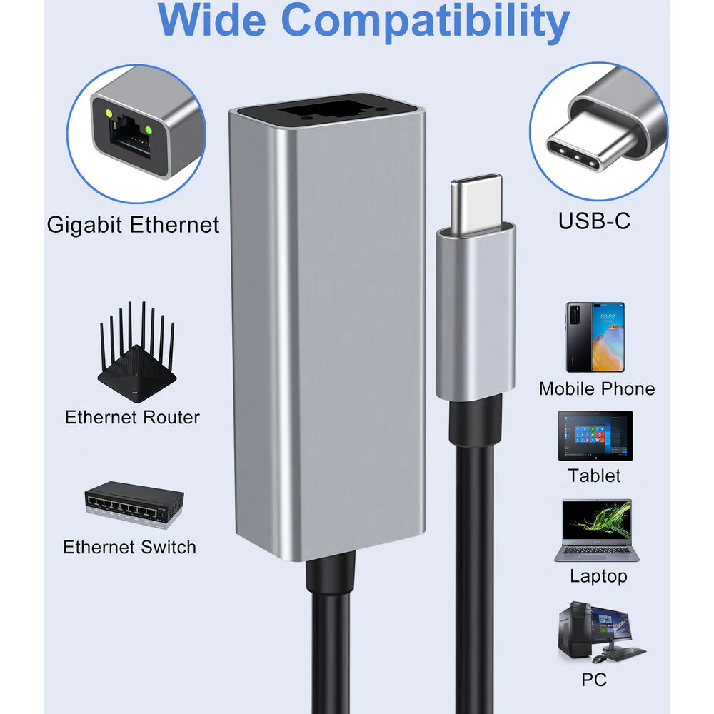 Adesso USB-C to Ethernet Network Adapter - Image 4