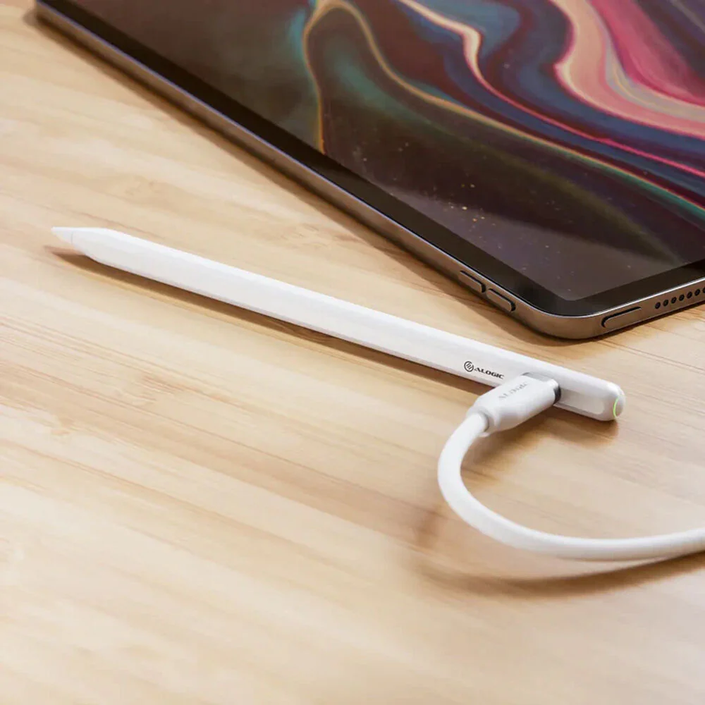 ALOGIC iPad Stylus Pen with Wireless Charging (White) - Image 2