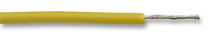 Alpha Wire 3049 YL001 Stranded Hook Up PVC Yellow 26 AWG 0.142 mm² 1000 ft 305 m