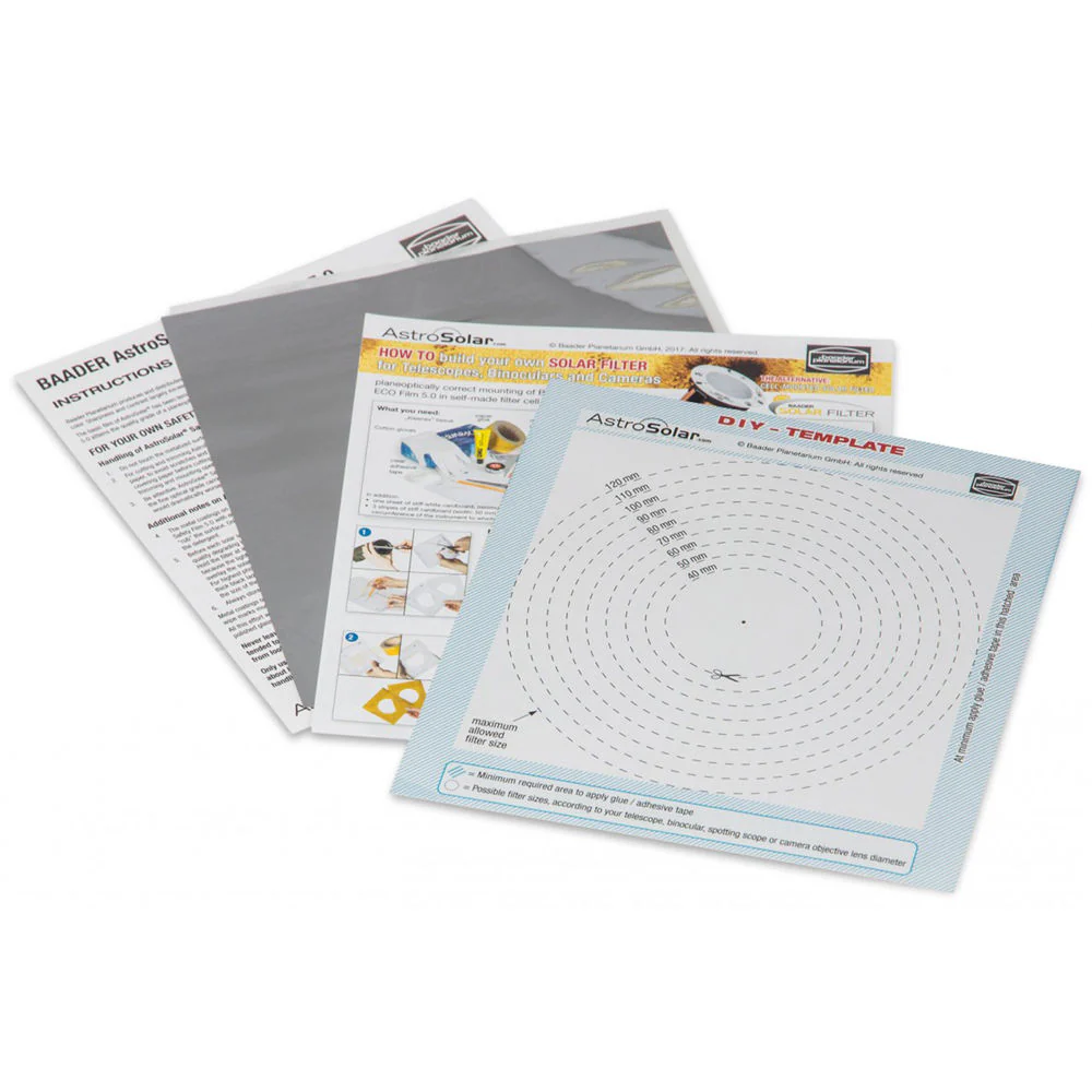 ALPINE ASTRONOMICAL Baader AstroSolar White-Light Safety Film 5.0 (Eco Size Sheet) - Image 3