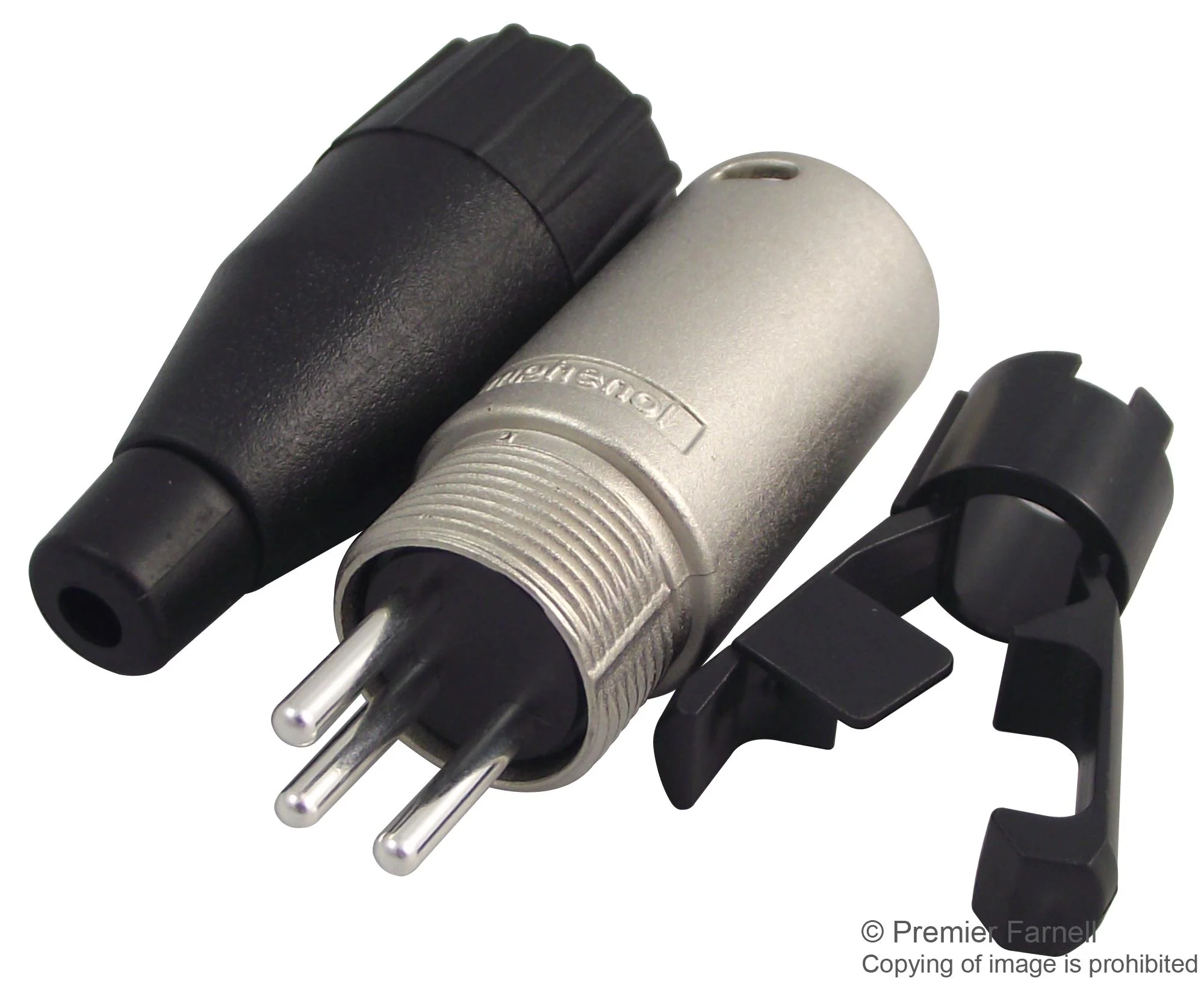 AMPHENOL AUDIO AC3MM XLR Connector, 3 Contacts, Plug, Cable Mount, Silver Plated Contacts, Metal Body, AC - Image 2