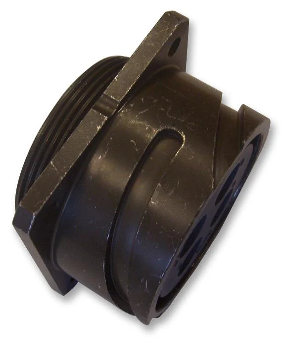 AMPHENOL INDUSTRIAL GTS030-14S-2P Circular Connector, GTS Series, MIL-DTL-5015 Series, Wall Mount Receptacle, 4 Contacts, Solder Pin