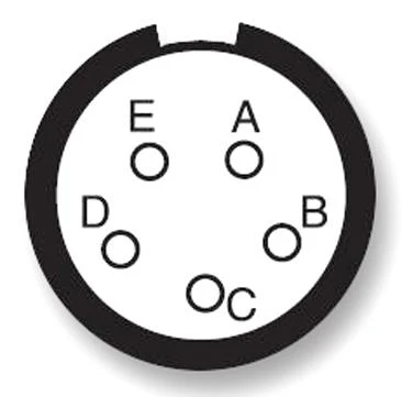 AMPHENOL LTD D38999/20WB5SA Circular Connector, MIL-DTL-38999 Series III, D38999/20 Series, Wall Mount Receptacle, 5 Contacts - Image 2