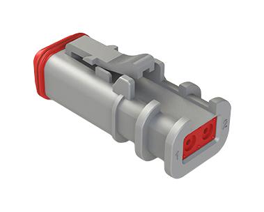 Amphenol SINE/TUCHEL AT06-2S-OMGRY AT06-2S-OMGRY Automotive Connector Housing AT Plug 2 Ways - Image 2