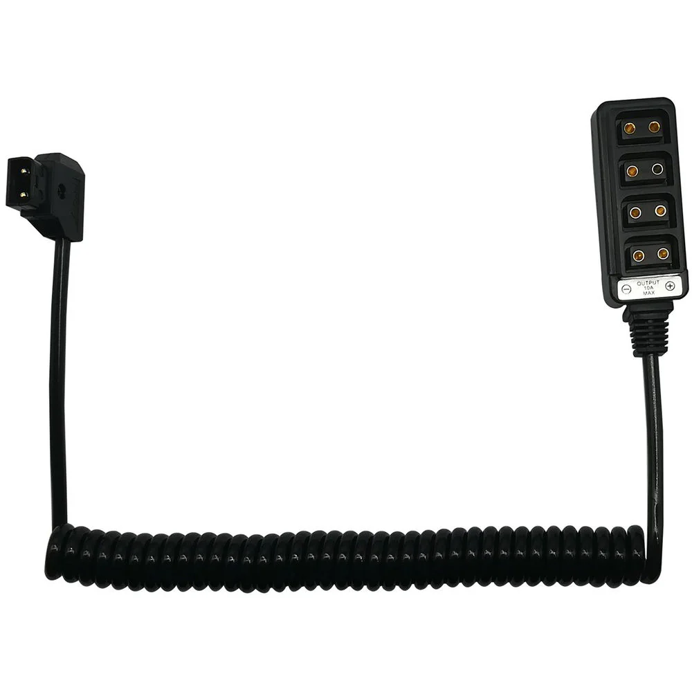 ANDYCINE Male D-Tap to 4-Port Female D-Tap Splitter Cable (Coiled) - Image 2