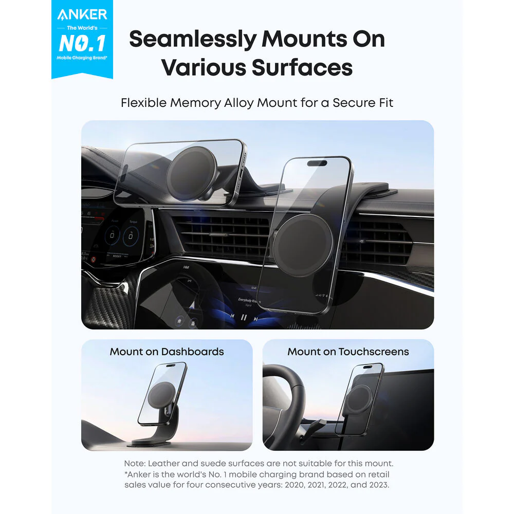 Anker Nano Car Mount with 60W 2-Port Car Charger - Image 6