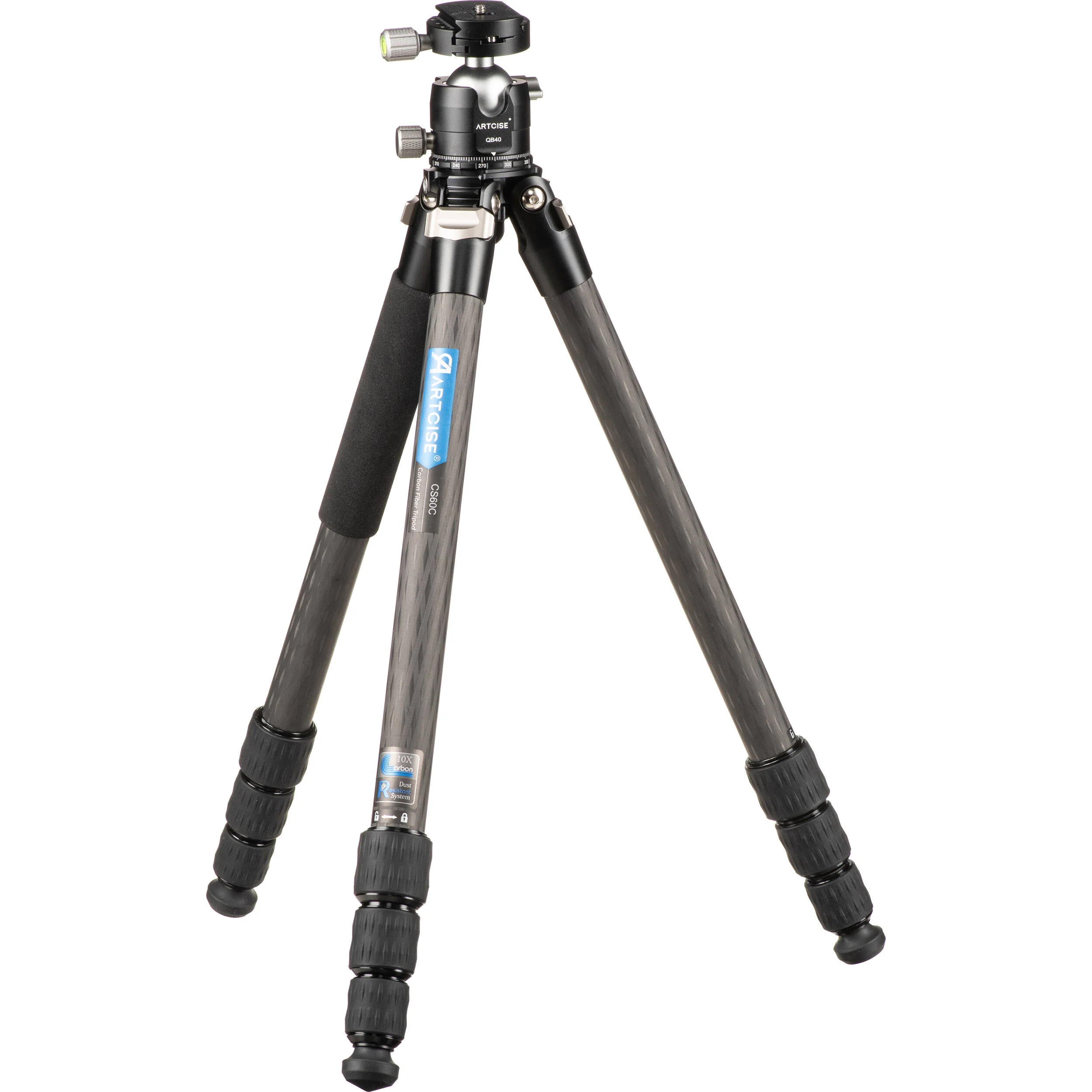 ARTCISE CS60C Carbon Fiber Camera Tripod with Low-Profile Ball Head