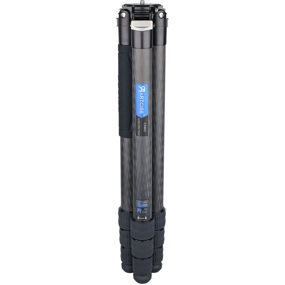 ARTCISE CS90C Carbon Fiber Tripod with Smartphone Holder (Black) - Image 2