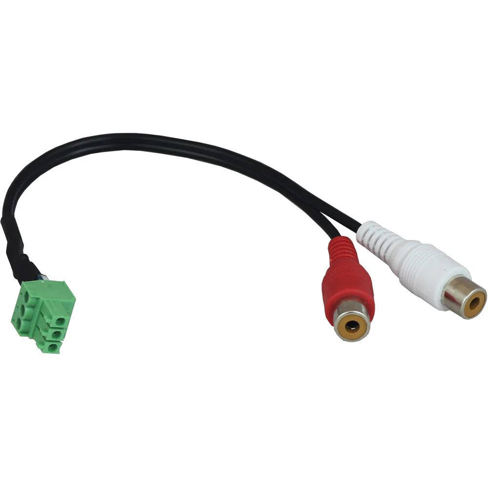 AVPro Edge 3-Pin Phoenix to 2-Channel RCA Female Audio-Extraction Cable - Image 2