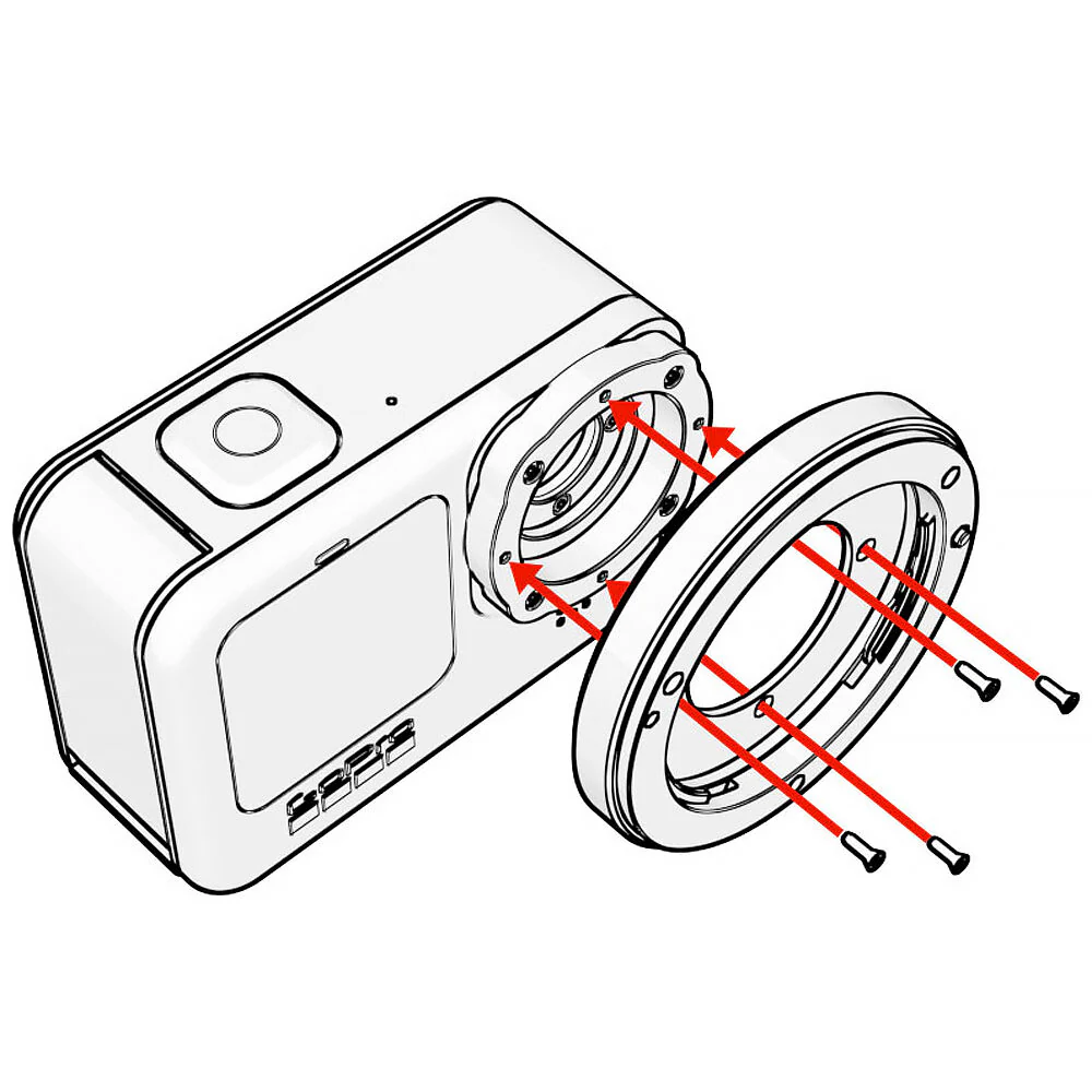 Back-Bone Gear Micro Four Thirds Adapter for H9/H10/H11/H12PRO - Image 4