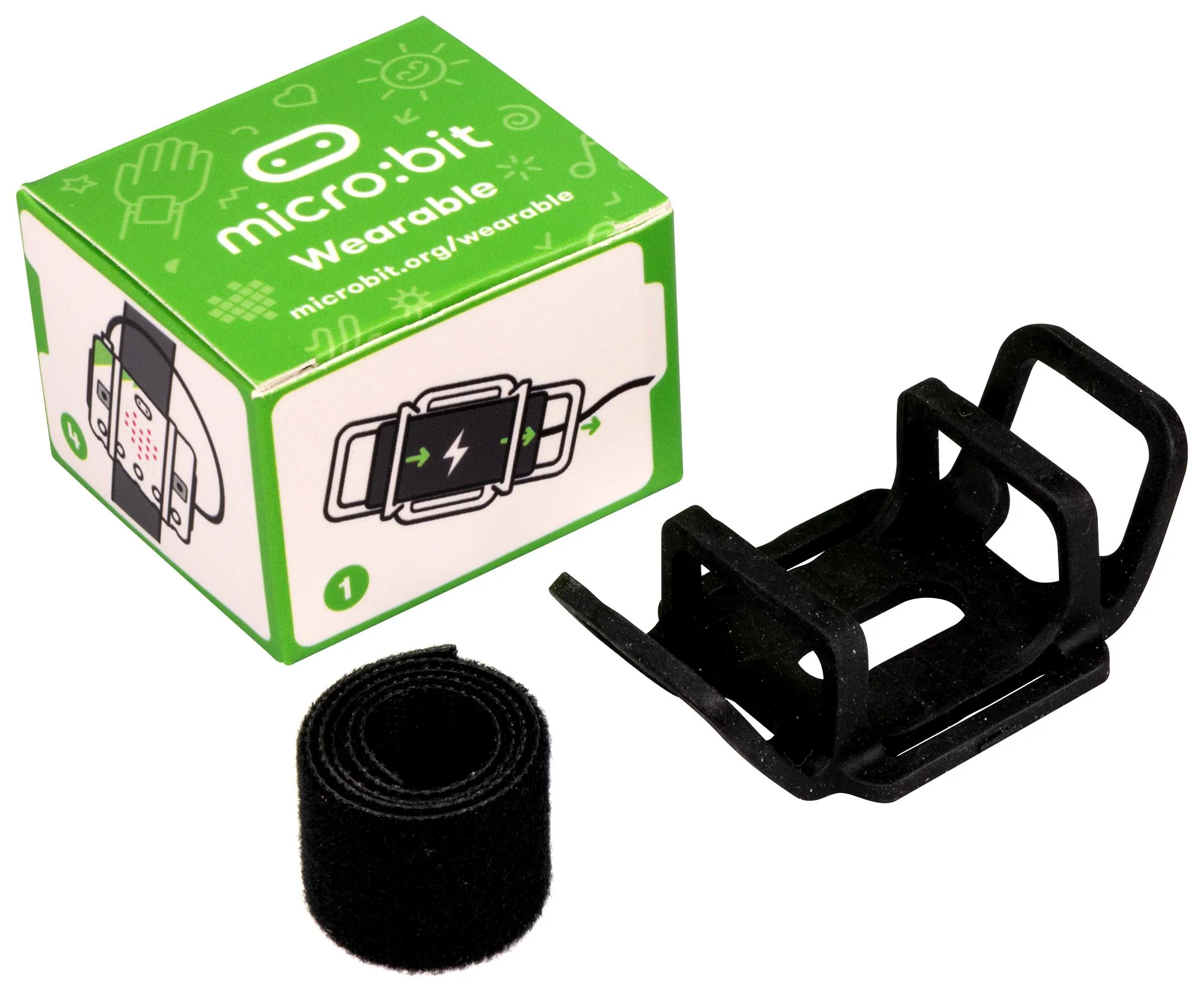 BBC MICRO:BIT MEFWSV1 Holder with Wrist Strap, Thermoplastic Elastomer, micro:bit Development Board - Image 2