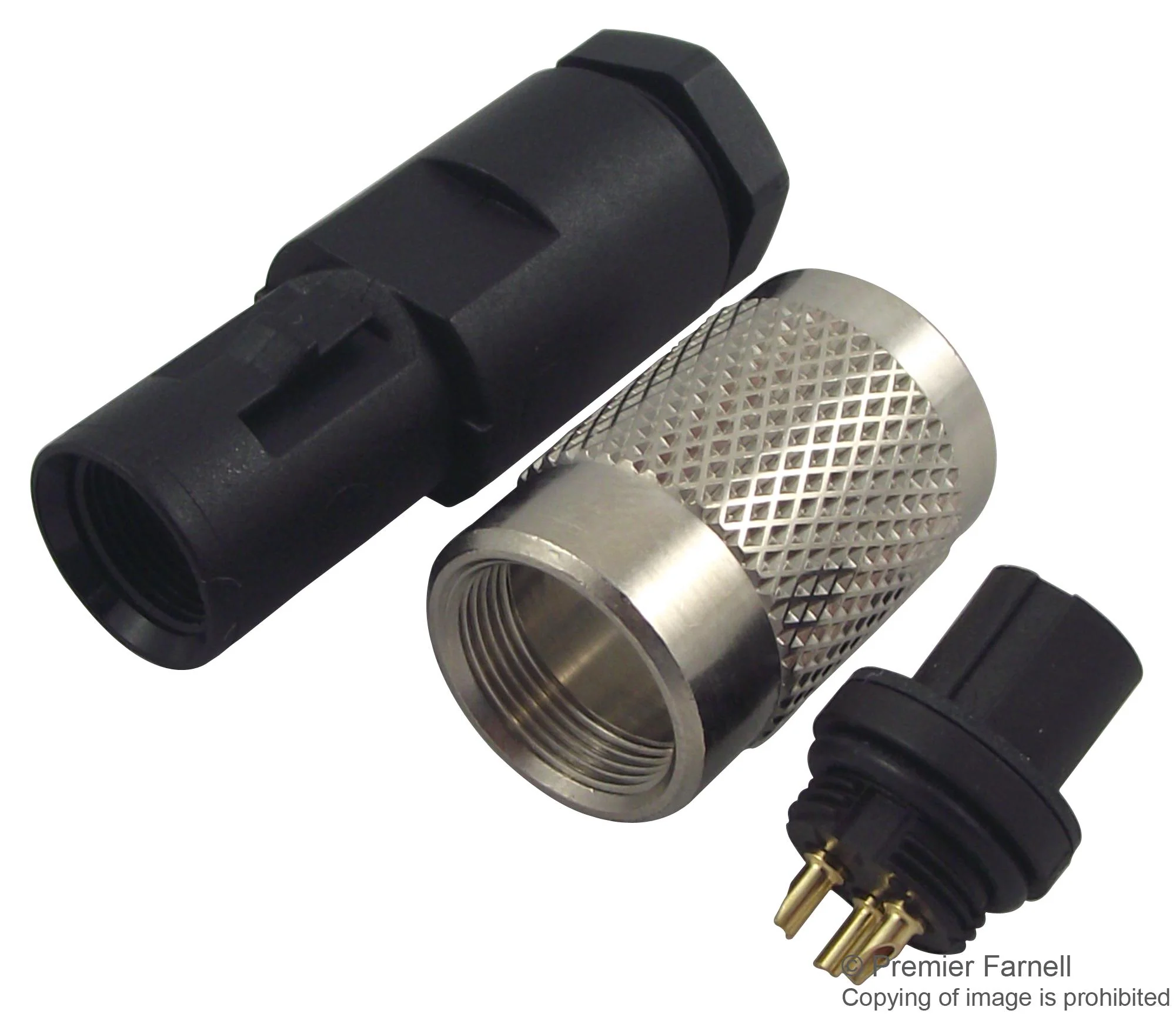Binder 99 0406 00 03 Circular Connector 712 Series Cable Mount Receptacle 3 Contacts Solder Socket - Image 2