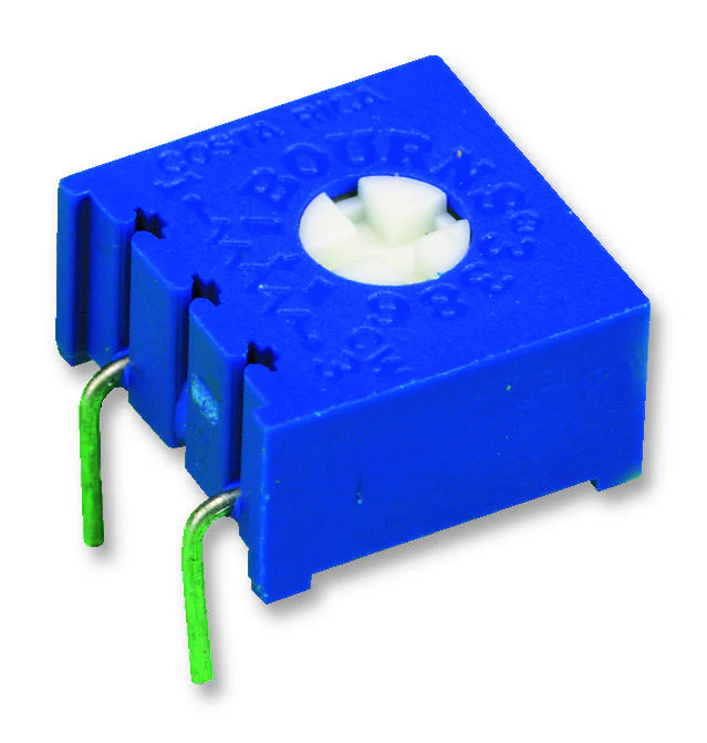 BOURNS 3386G-1-201LF Trimmer Potentiometer, 200 ohm, 500 mW, � 10%, 3386G Series, 1 Turns, Through Hole