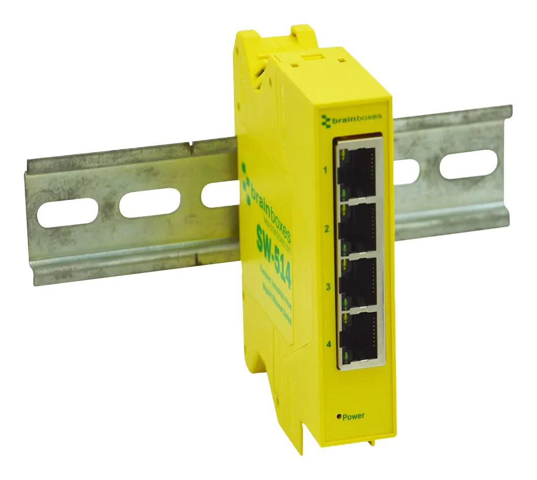 Brainboxes SW-514. SW-514. Ethernet Switch Gigabit RJ45 X 4 New - Image 5