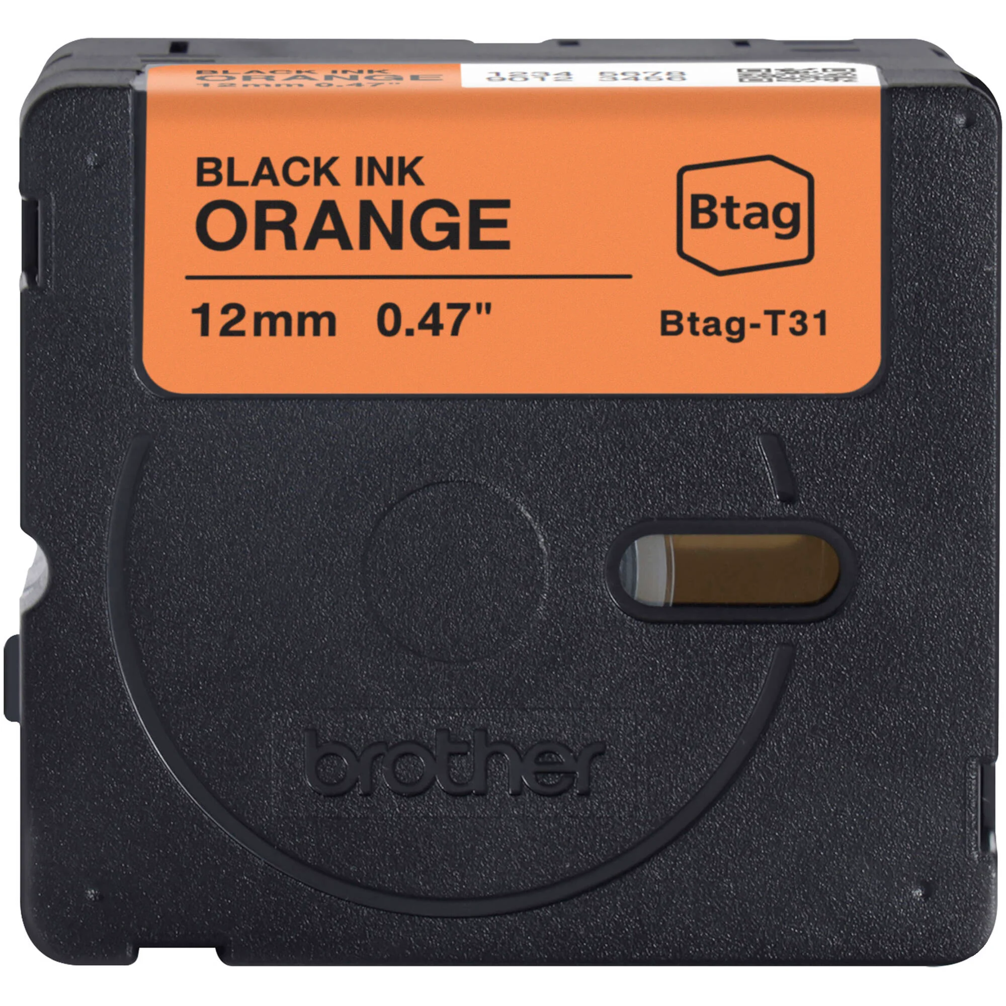 Brother Btag Label Tape for P-Touch PT-N10, PT-N20 & PT-N25BT (Black on Orange, 0.5" x 13.1') - Image 3