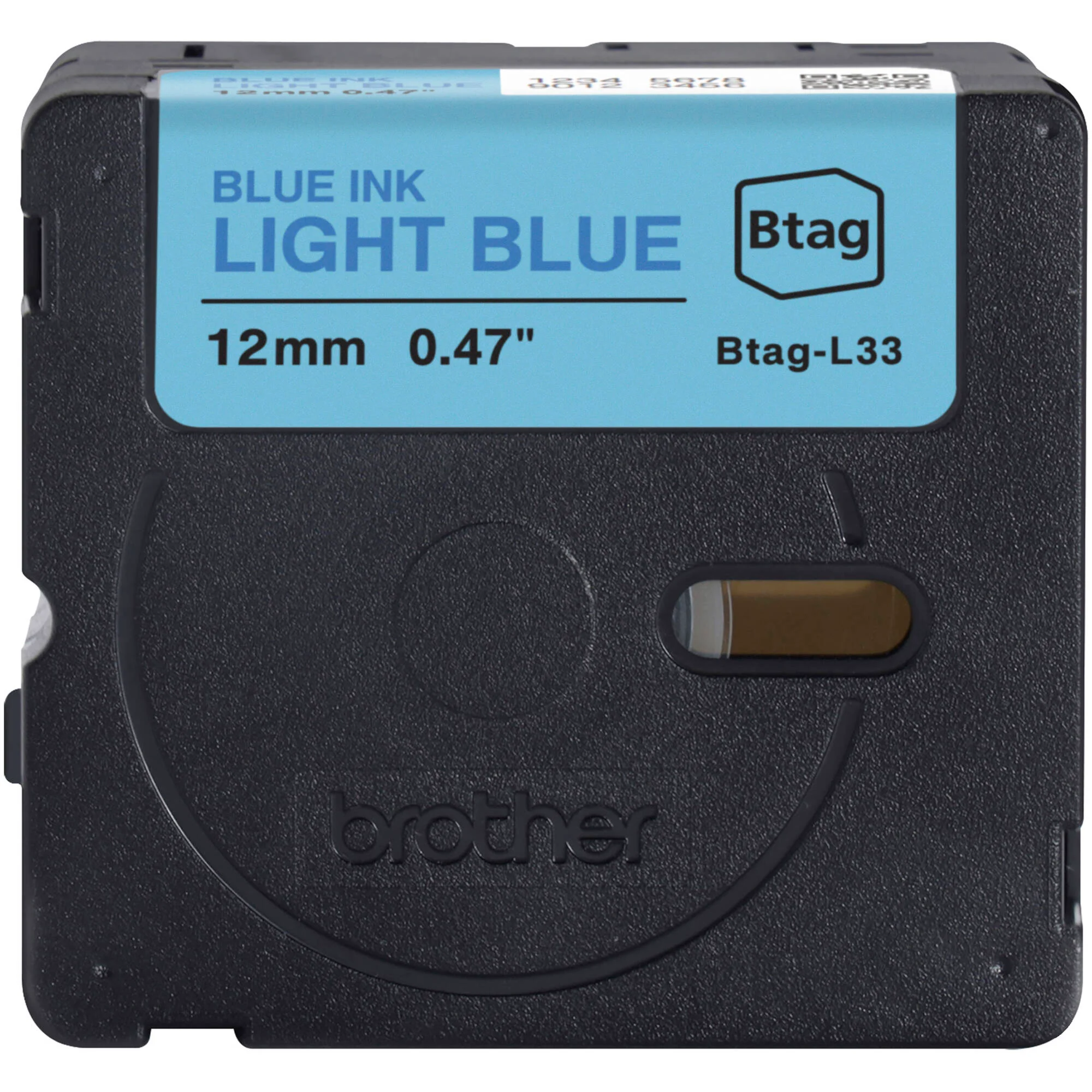 Brother Btag Label Tape for P-Touch PT-N10, PT-N20 & PT-N25BT (Blue on Light Blue, 0.5" x 13.1') - Image 3