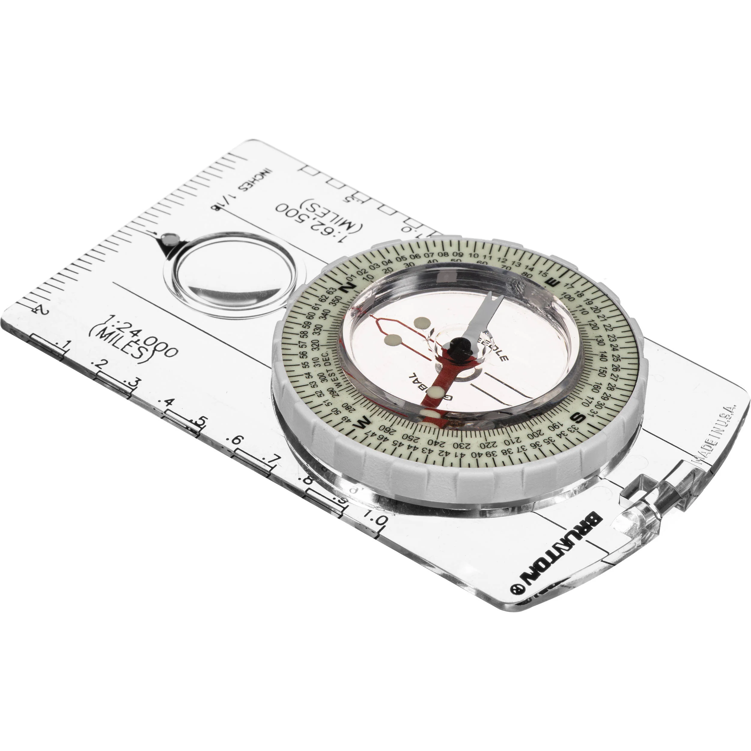 Brunton 8010 Classic Glow/Mils Global Map Compass - Image 2