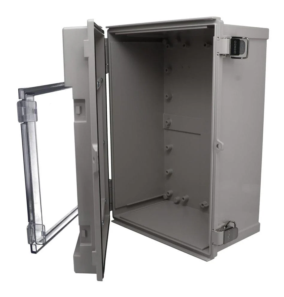 BUD Industries AIO-11112 AIO-11112 Enclosure W/ Cover Window ABS GRY/CLR - Image 2