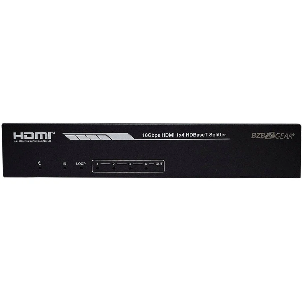 BZBGear 1x4 UHD 4K 18 Gb/s HDMI-over-HDBaseT Splitter/Distribution Amplifier - Image 3