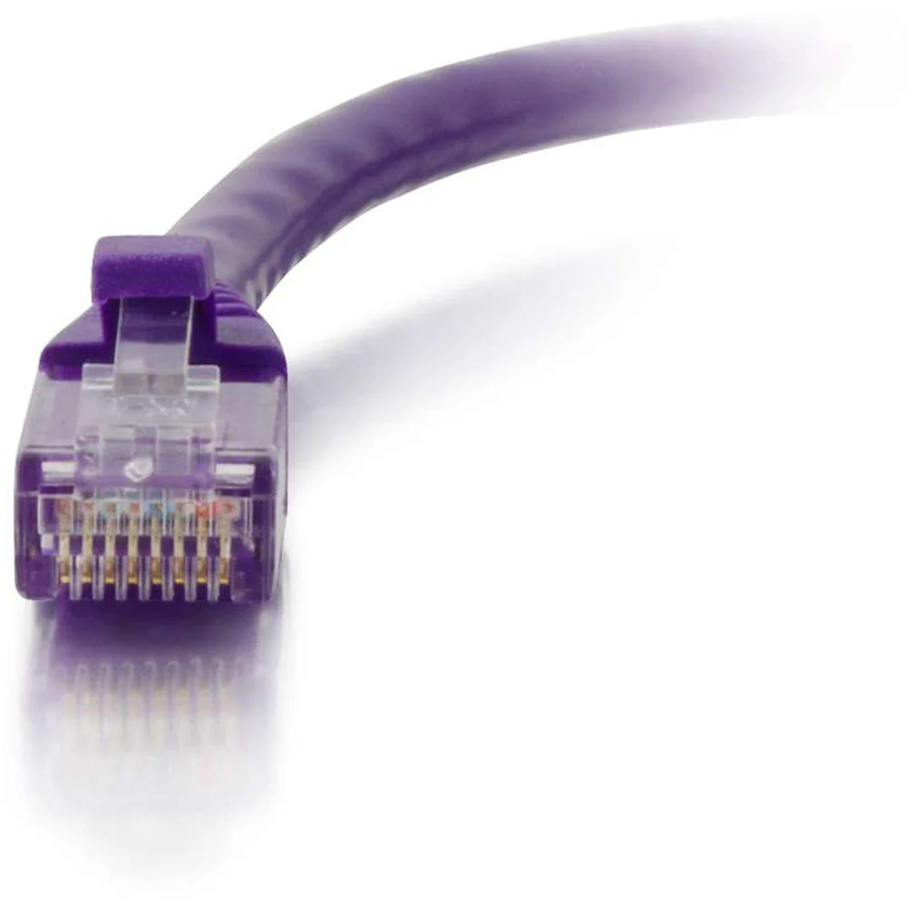 C2G RJ45 Male to RJ45 Male Cat 6 Snagless Patch Cable (20', Purple) - Image 3