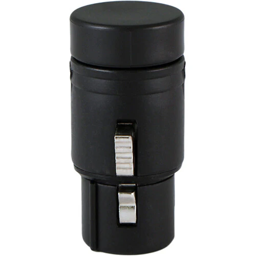 Cable Techniques Low-Profile Right-Angle XLR 3-Pin Female Connector (Large Outlet, B-Shell, Black Cap) - Image 3