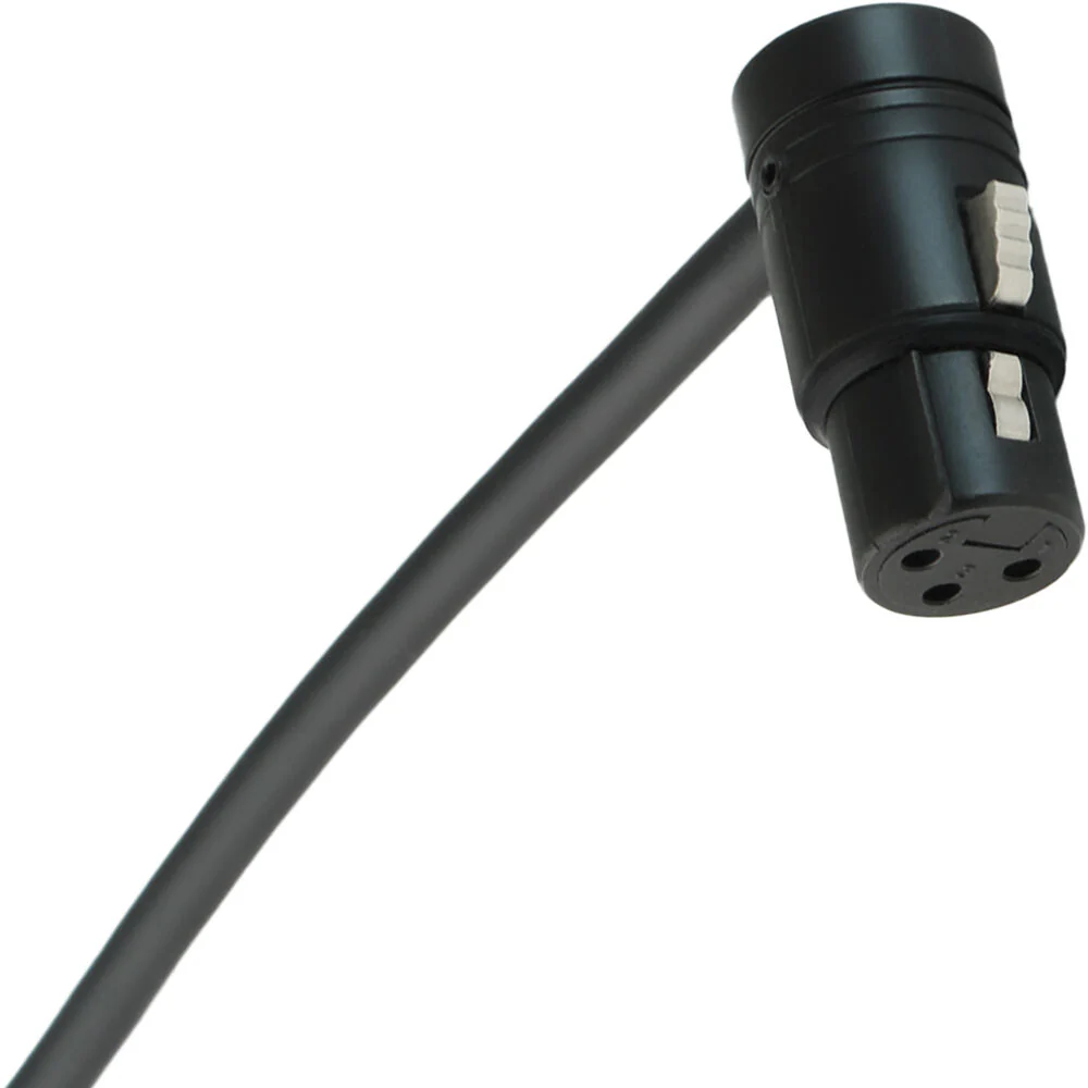 Cable Techniques Low-Profile Right-Angle XLR 3-Pin Female Connector (Large Outlet, B-Shell, Black Cap) - Image 6