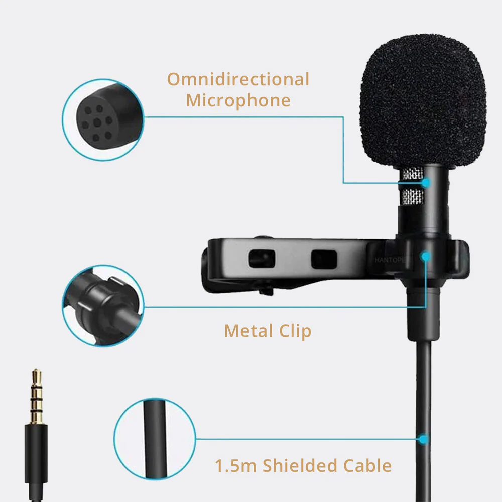 Cam Caddie Veyda VD-SL1 Omnidirectional 3.5mm TRRS Lavalier Microphone for Smartphones - Image 6