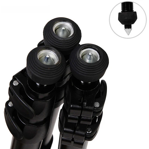 CAME-TV 701B Carbon Fiber Video Tripod with Fluid Bowl Head - Image 6