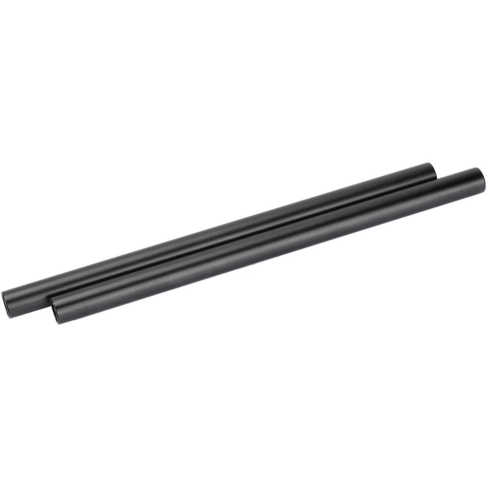 CAMVATE 15mm Aluminum Rod with Anodized 12mm Threaded Ends (Pair, 9.84")
