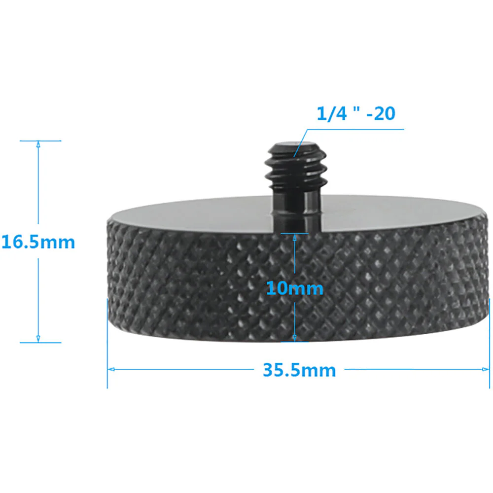 CAMVATE 3/8"-16 Female to 1/4"-20 Male Tripod Adapter (2-Pack) - Image 3