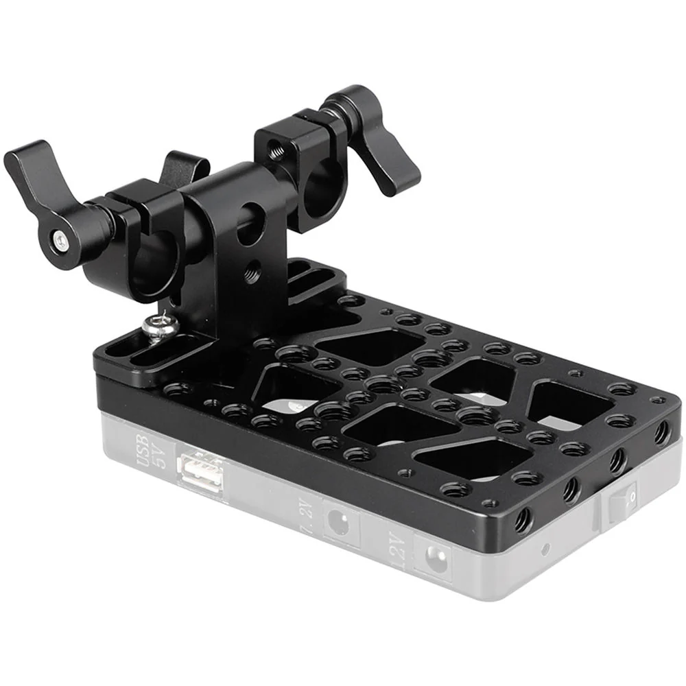 CAMVATE Battery Backboard Cheese Plate with 15mm Rod Clamp for Gold Mount Plate - Image 5