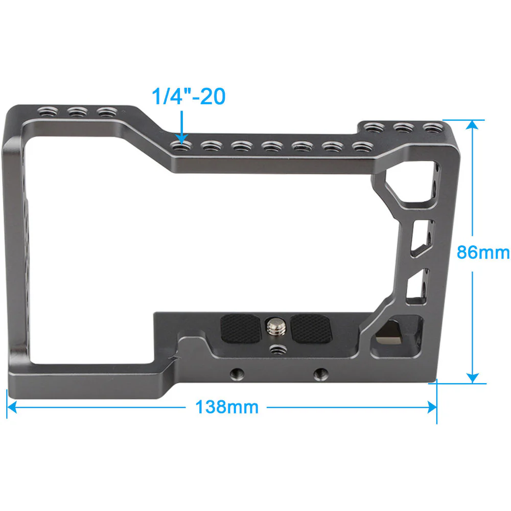 CAMVATE Camera Cage for Sony a6500 (Titanium) - Image 8