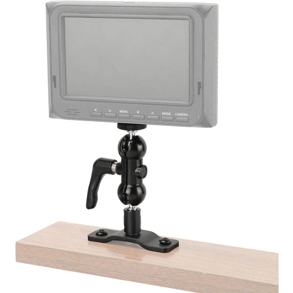 CAMVATE Dual Ball Head with 1/4"-20 Screw, Locking Lever & Wall Mount Base - Image 3