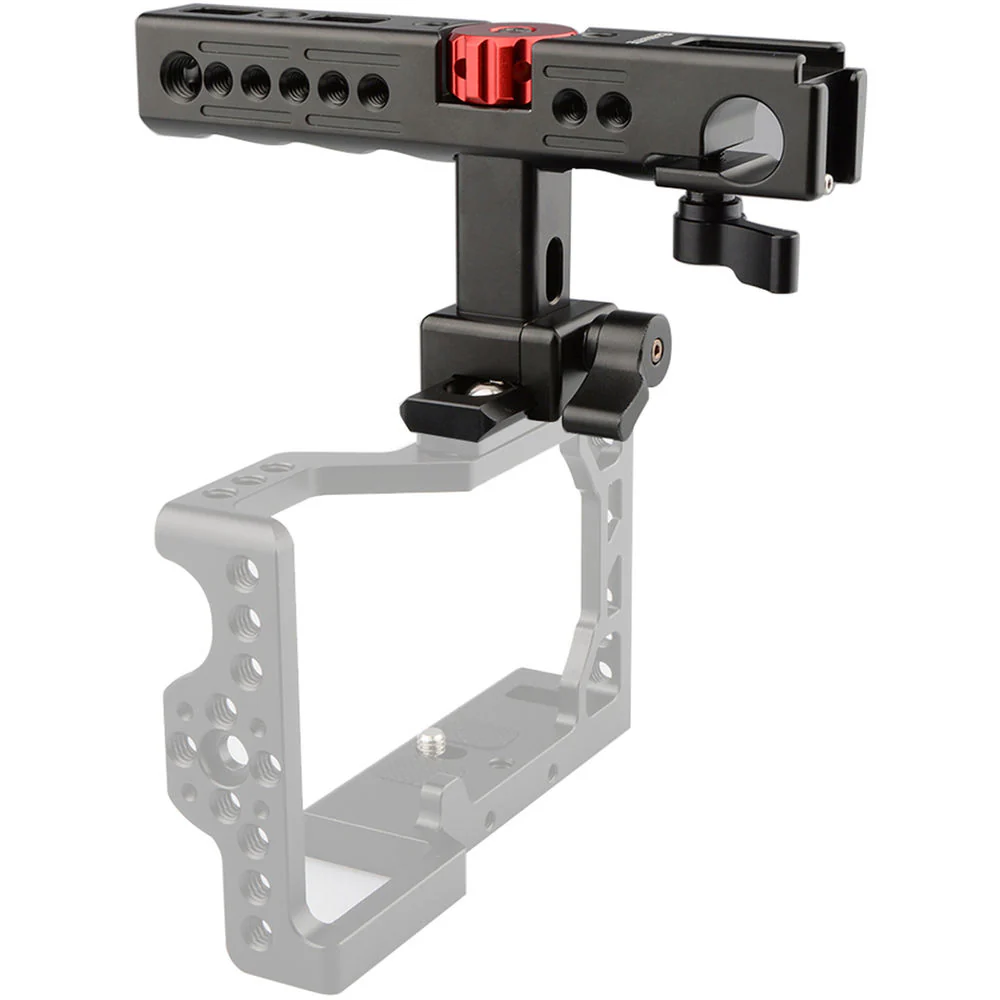 CAMVATE Nato Top Handle Kit with 15mm Rod Clamp & Shoe Mounts for Camera Cage (Black) - Image 7