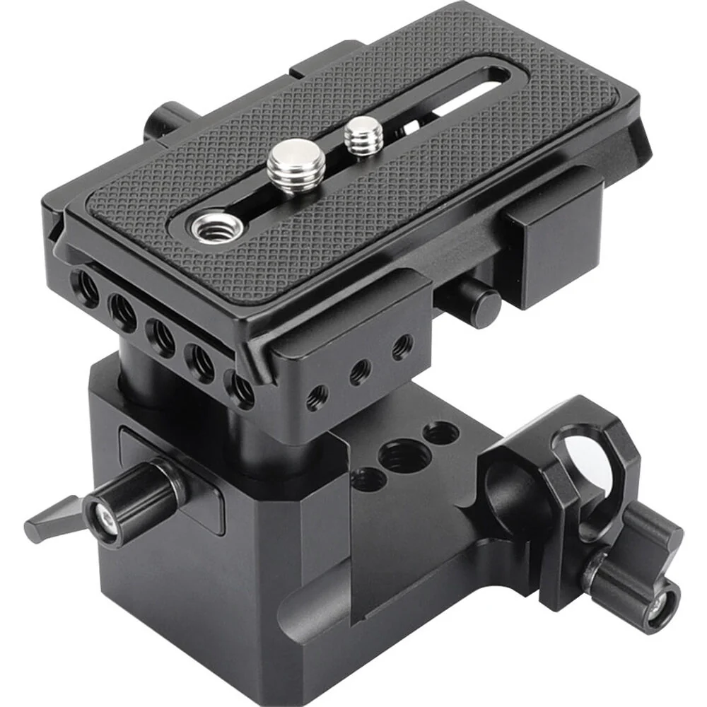 CAMVATE Quick Release 15mm Rod Clamp Mount and Top Plate Bundle - Image 7