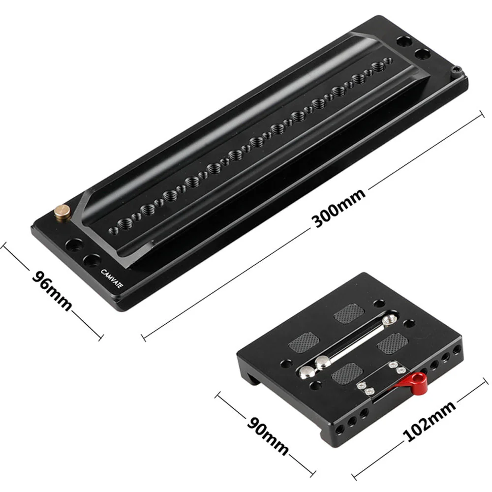 CAMVATE Standard ARRI 12" Dovetail Plate and QR Baseplate Set - Image 7