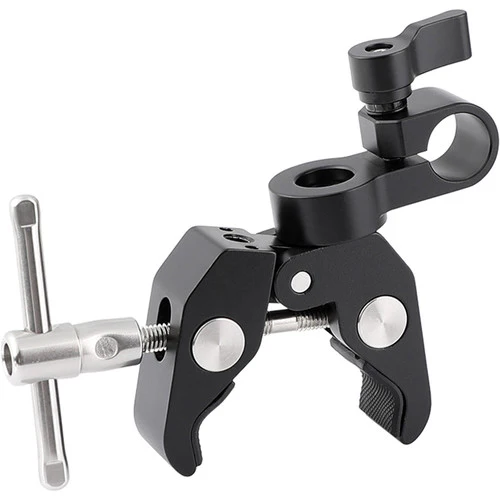 CAMVATE Super Crab Clamp with 15mm Single Rod Adapter