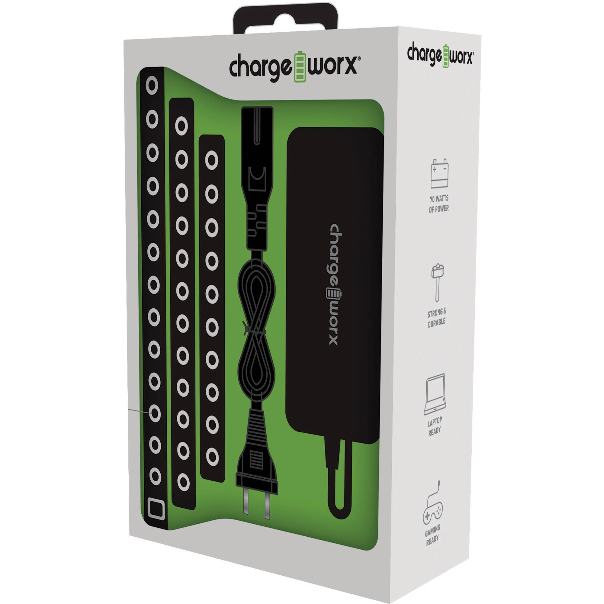 ChargeWorx Universal Laptop AC Power Adapter (70W) - Image 2