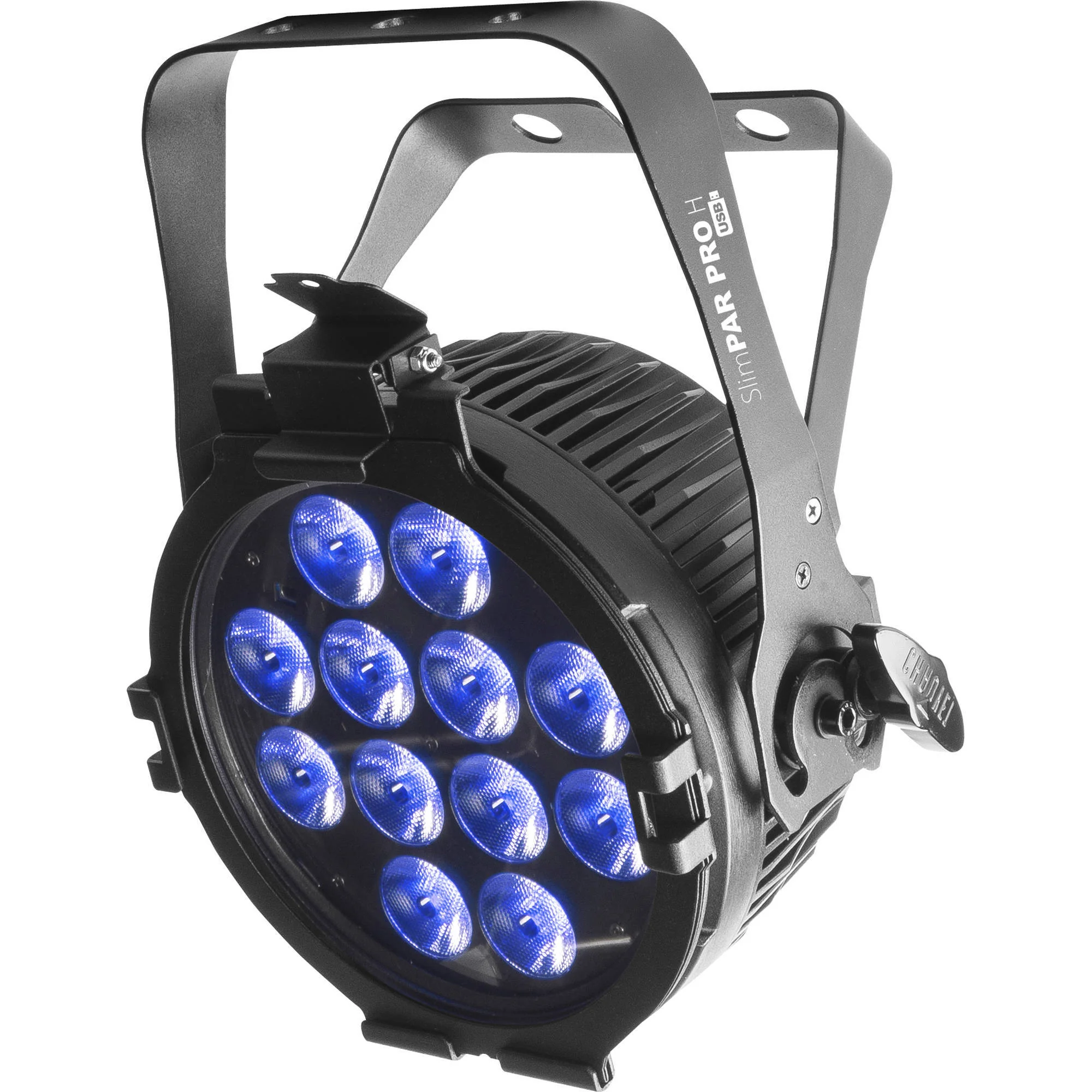 CHAUVET DJ SlimPAR Pro H USB Low-Profile RGBAW+UV LED PAR (Black, 4-Pack) - Image 4