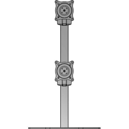 Chief KTP230B Dual Vertical Monitor Table Stand (Black) - Image 3