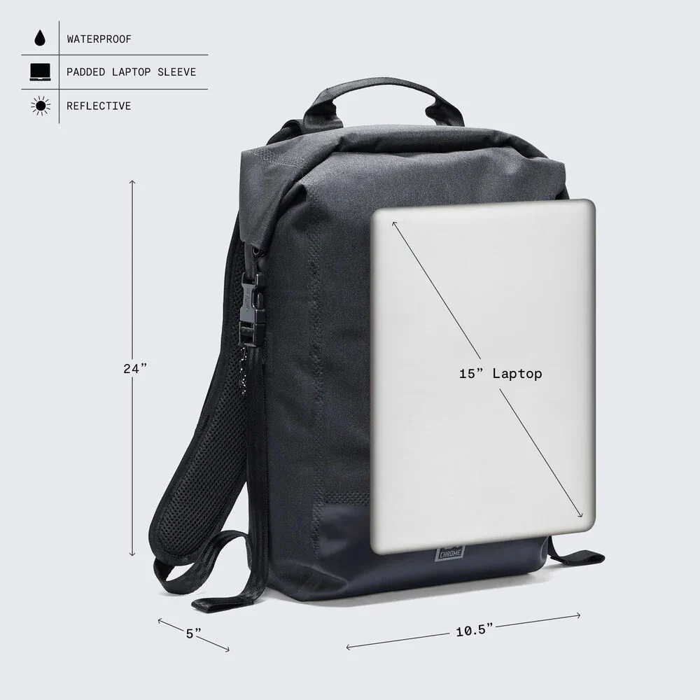 Chrome Industries Urban Ex Backpack (Black, 20L) - Image 6