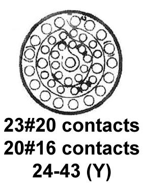 CINCH CONNECTIVITY SOLUTIONS BACC63BP24C43P6 Circular Connector, BACC Series, MIL-DTL-26500 Series, Straight Plug, 43 Contacts, Crimp Pin - Image 2
