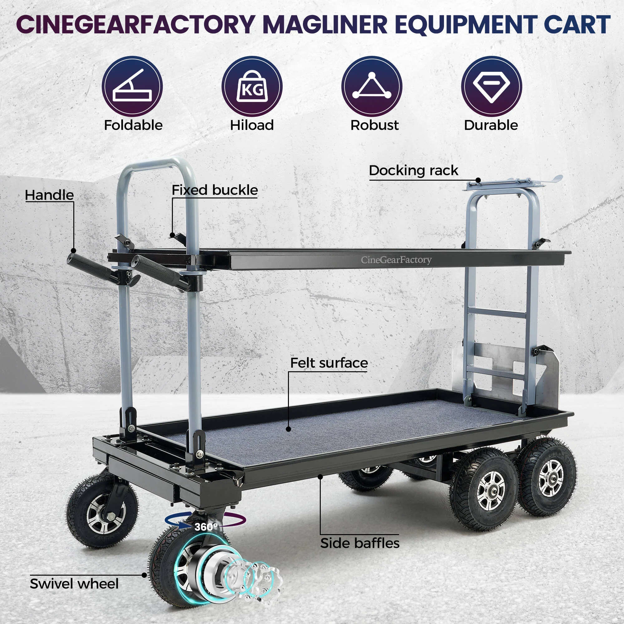 CineGearFactory Magliner Equipment Cart (Medium) - Image 2