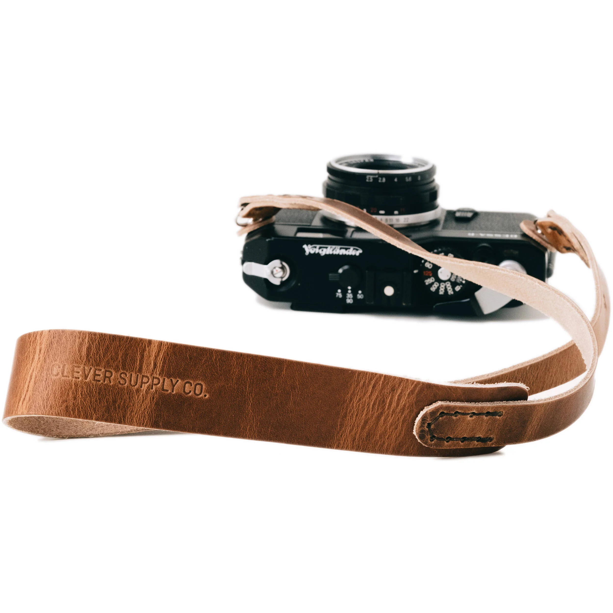 Clever Supply Co. Traditional Camera Strap (English Tan, 40") - Image 3