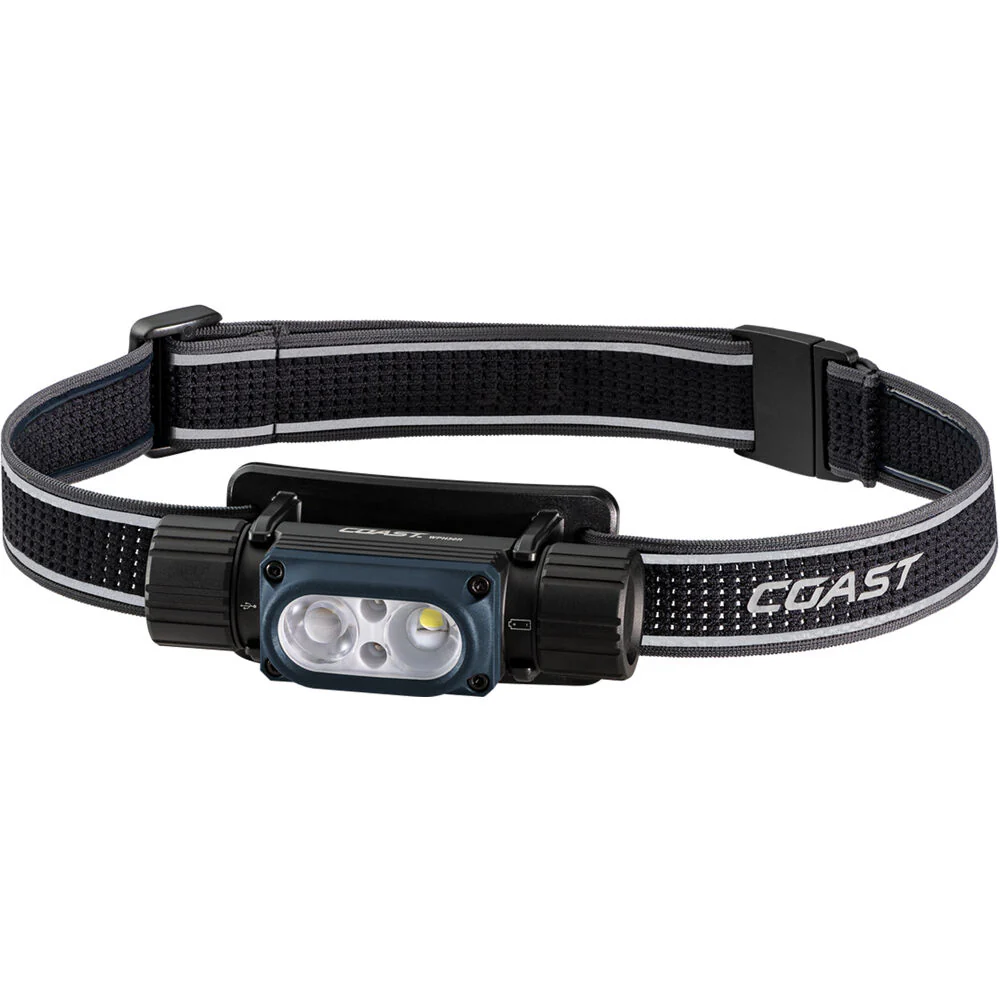 COAST WPH34R Tri-Color Rechargeable Waterproof LED Headlamp