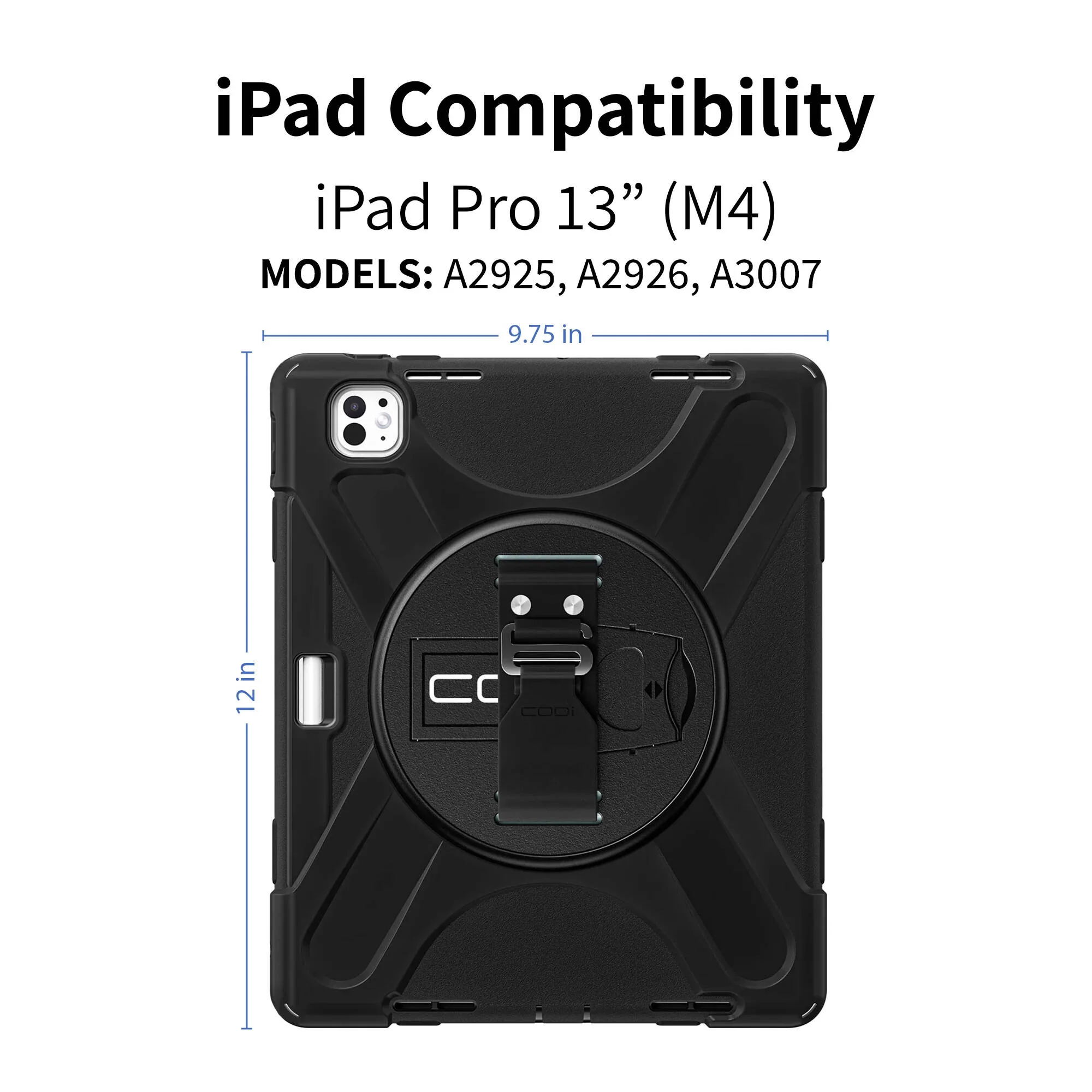 CODi Rugged Case for iPad Pro M4 (Black) - Image 5