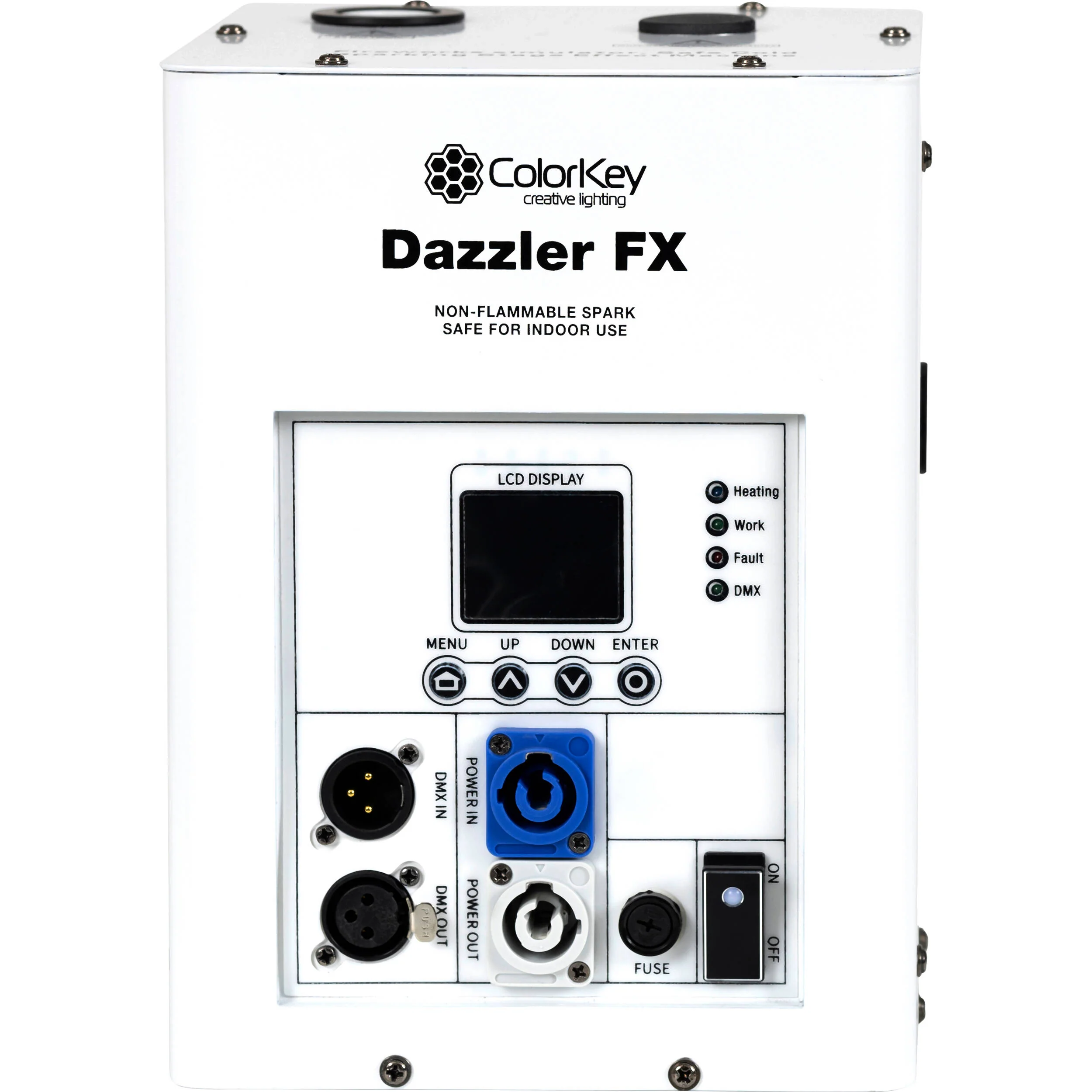 ColorKey Dazzler FX MK2 Cold Spark Machines with Road Case (White, 2-Pack) - Image 4