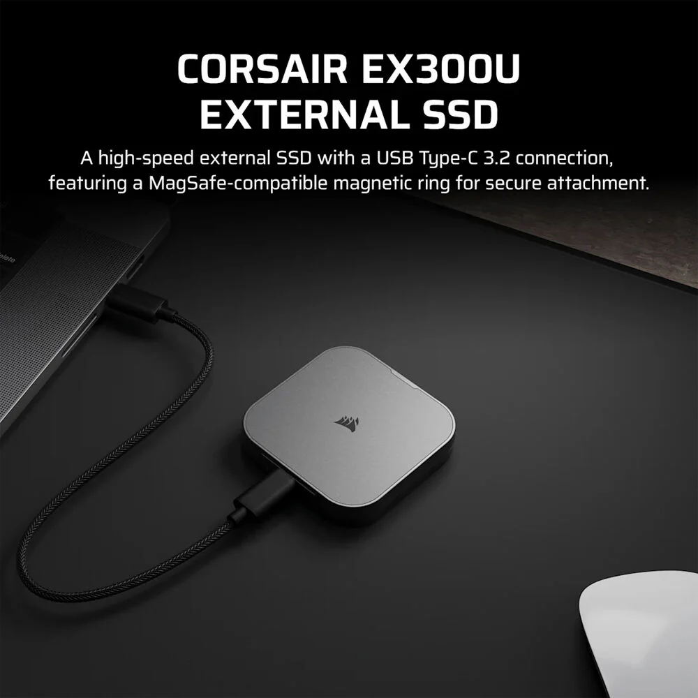 CORSAIR 4TB EX300U USB 3.2 Gen 2 External SSD - Image 6